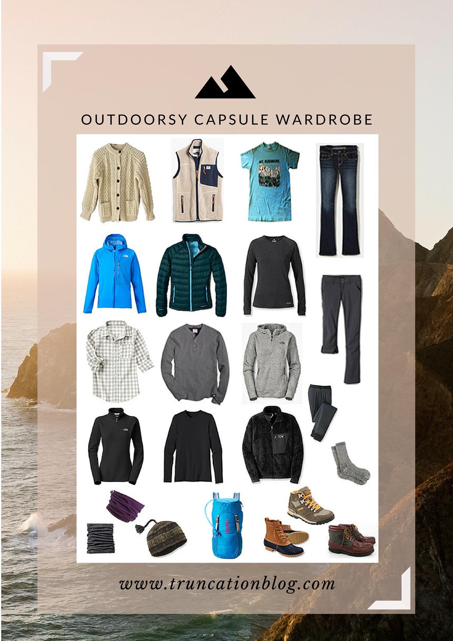 Fall 2015 Outdoorsy Capsule Wardrobe | Truncation
