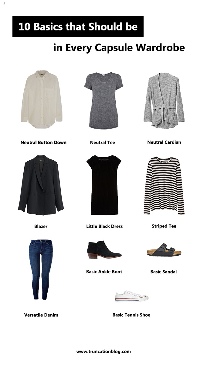 Ten Basics That Should Be In Every Capsule Wardrobe Truncation