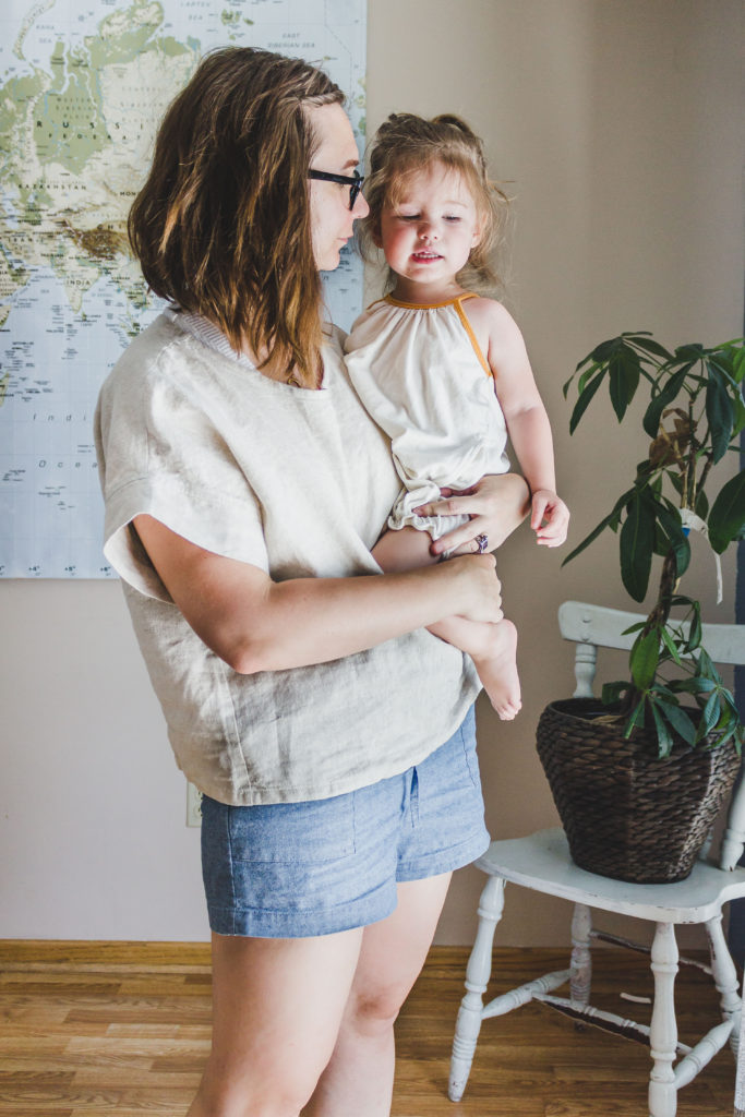 Mama Style: the Georgia Tee Crop Top from Elizabeth Suzann