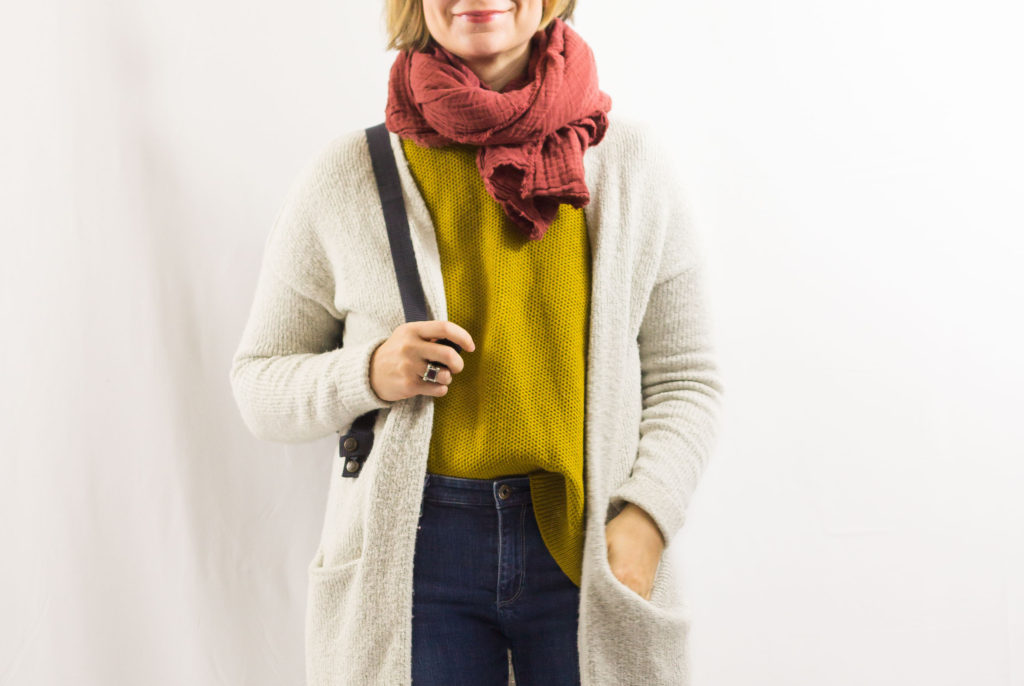 Layering a Sweater under a Cardigan-1