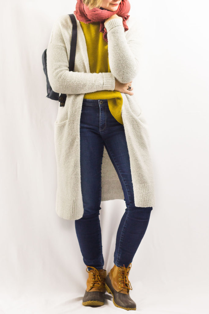 Layering a Sweater under a Cardigan-1