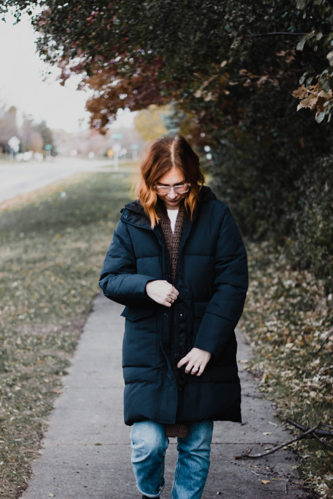 a Review of the new Everlane Renew Long Puffer 