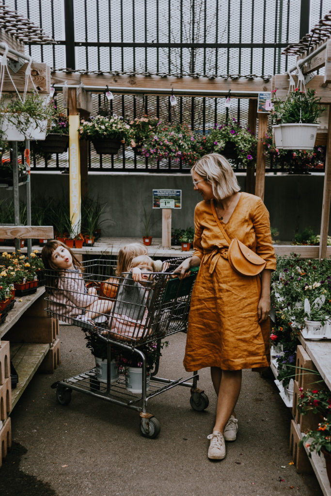 A Week of Dresses: Mustard Yellow Linen Dress + Belt Bag