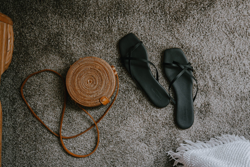 Everlane Sandal Comparison: strappy black sandals