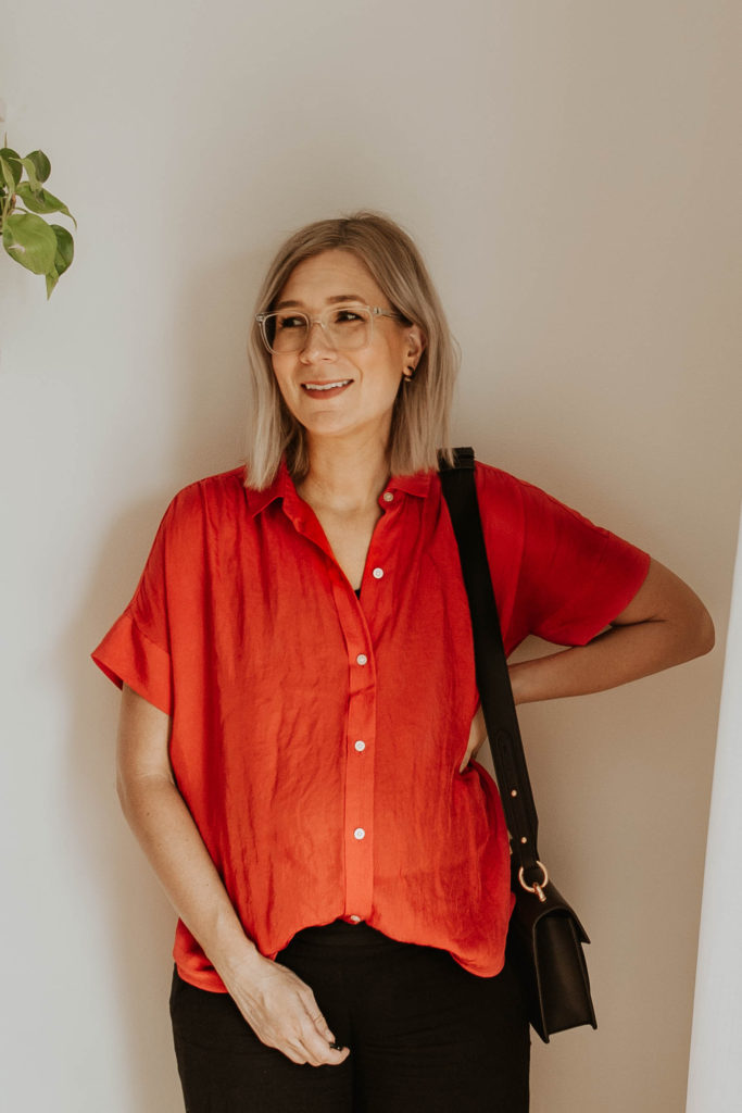30 Days of Summer Style Day 13: The Red Blouse
