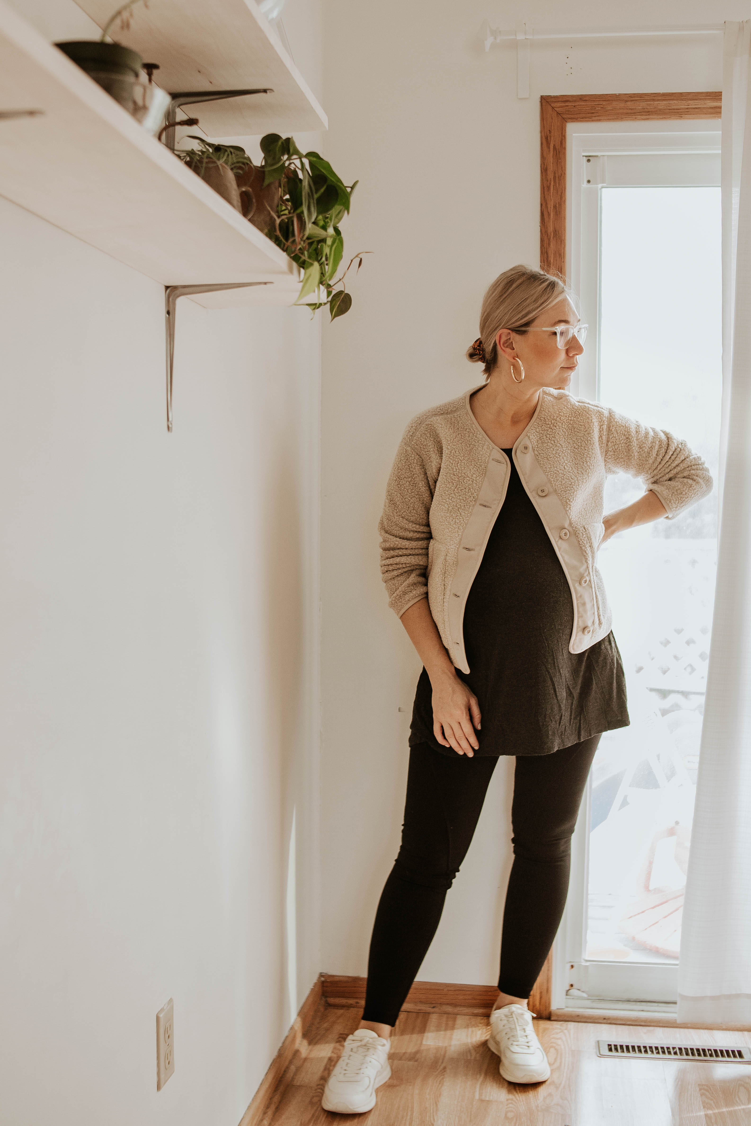 fleece jacket, fall fleece, fleece jacket outfit, neutral fleece, everlane fleece