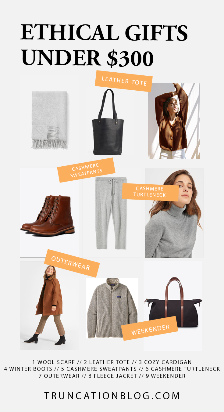 Ethical Clothing Gift Guide: Gifts Under $50, $100, & $300