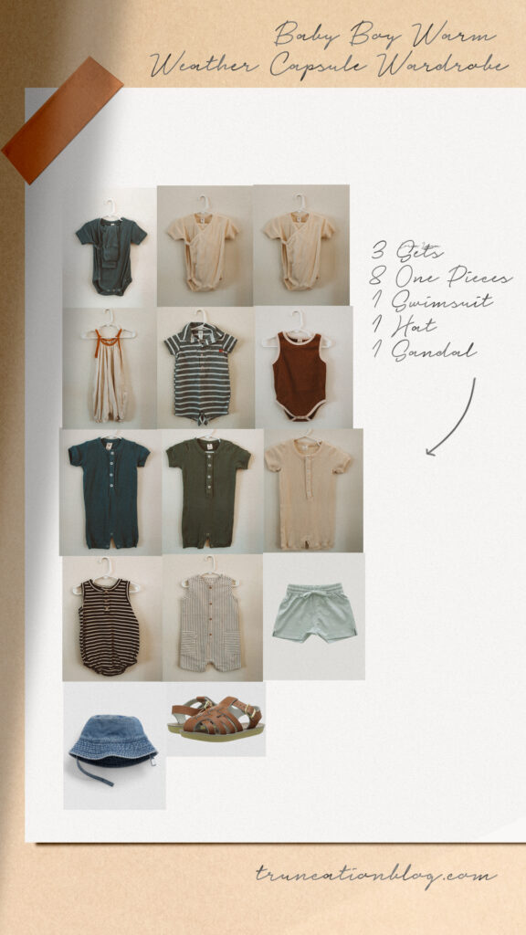 Infant shop capsule wardrobe